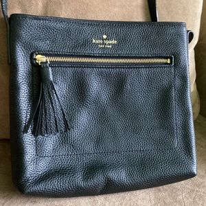 Kate Spade black leather crossbody